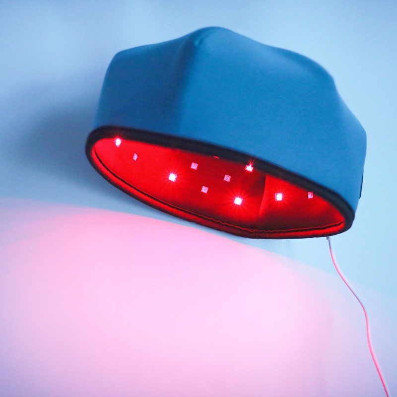 LED Red Light Therapy Hårvæksthætte til hårtab Infrarød behandling genvækstterapi
