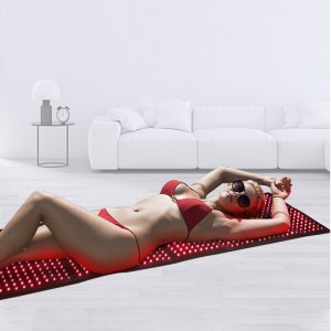 Oabes Red Light Therapy Pad for fuld kropssmerter, LED 660NM ＆ 850NM Bærbart indpakning Deep Therapy Belt med timerfunktion